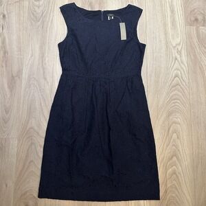 NWT J Crew Navy Blue Lace Dress 6 Style 83887‎ Office Wear Holiday Dress